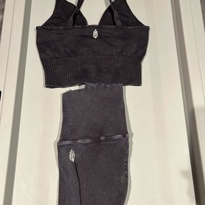 free people tank and matching leggings